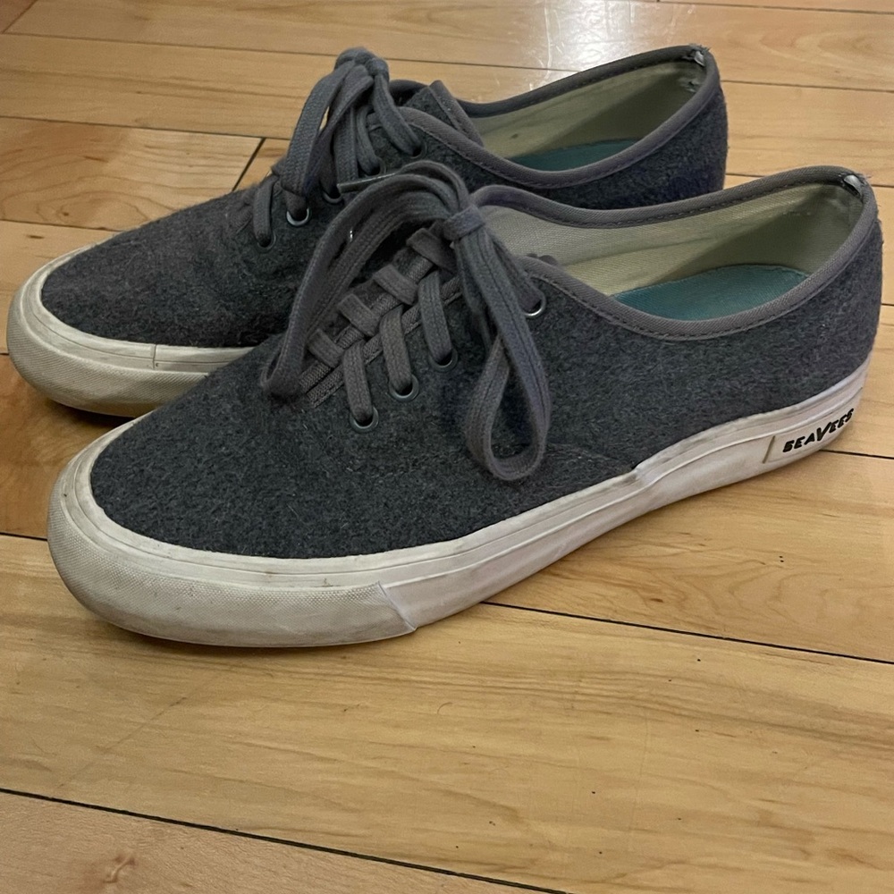 SeaVees for JCrew Gray Wool Sneakers